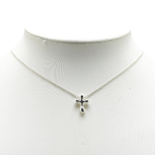 ティファニー エルサ ペレッティ クロス ネックレス SV925 シルバー レディース TIFFANY&Co. 【中古】