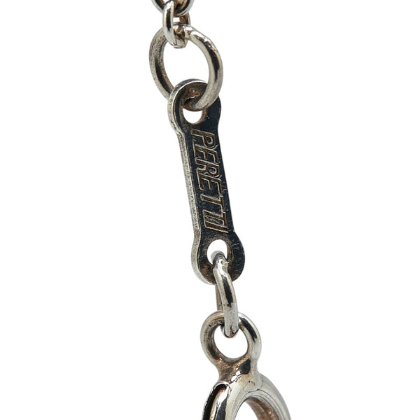 ティファニー エルサペレッティ 5連 オープンハート ネックレス SV925 シルバー レディース TIFFANY&Co. 【中古】