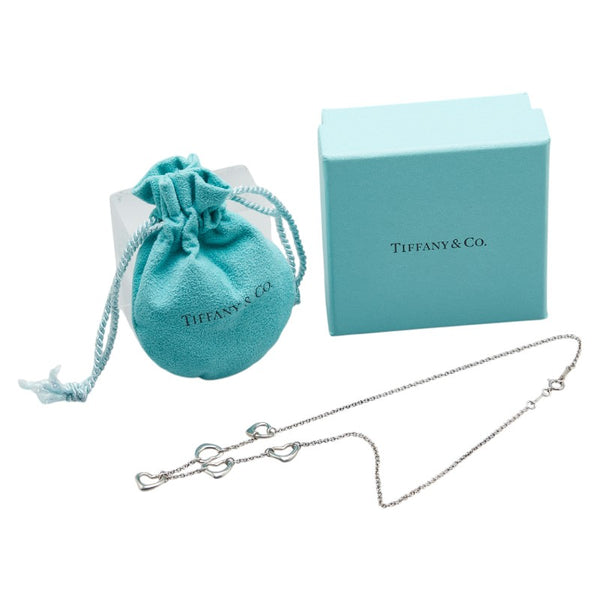 ティファニー エルサペレッティ 5連 オープンハート ネックレス SV925 シルバー レディース TIFFANY&Co. 【中古】
