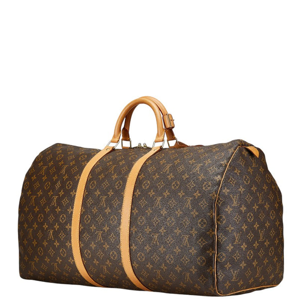 ルイ ヴィトン モノグラム キーポル60 ボストンバッグ トラベルバッグ M41422 ブラウン PVC レザー レディース LOUIS VUITTON 【中古】