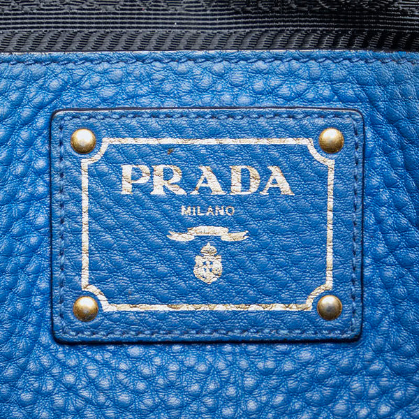 プラダ ハンドバッグ ショルダーバッグ 2WAY ブルー レザー レディース PRADA 【中古】