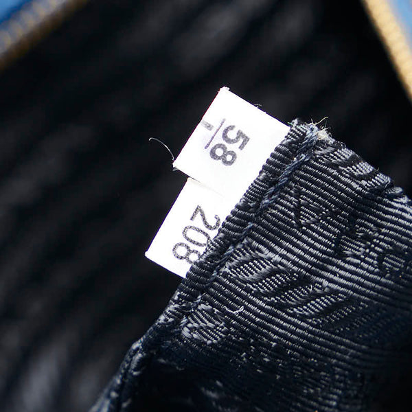 プラダ ハンドバッグ ショルダーバッグ 2WAY ブルー レザー レディース PRADA 【中古】