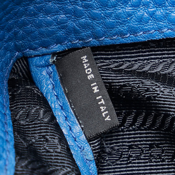 プラダ ハンドバッグ ショルダーバッグ 2WAY ブルー レザー レディース PRADA 【中古】
