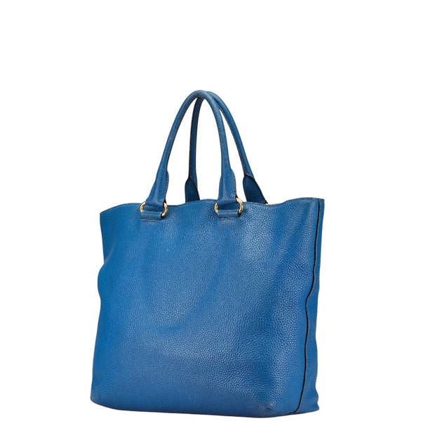 プラダ ハンドバッグ ショルダーバッグ 2WAY ブルー レザー レディース PRADA 【中古】