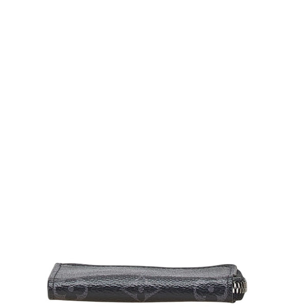ルイ ヴィトン モノグラム エクリプス ポルトモネ ジュール コインケース 小銭入れ M63536 ブラック PVC レザー レディース LOUIS VUITTON 【中古】