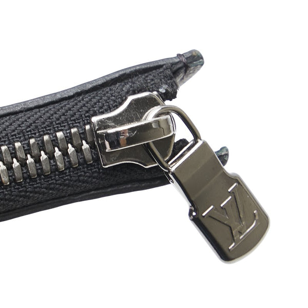 ルイ ヴィトン モノグラム エクリプス ポルトモネ ジュール コインケース 小銭入れ M63536 ブラック PVC レザー レディース LOUIS VUITTON 【中古】