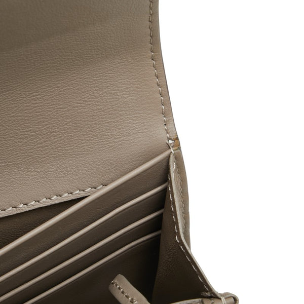 フェンディ ピーカブー 長財布 8M0427 ライトブルー レザー レディース FENDI 【中古】