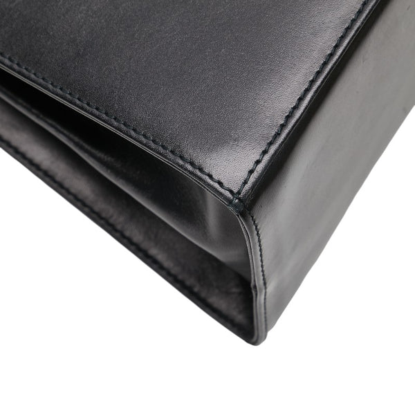 サルヴァトーレフェラガモ ガンチーニ ハンドバッグ ショルダーバッグ 2WAY O21 2181 ブラック レザー レディース Salvatore Ferragamo 【中古】