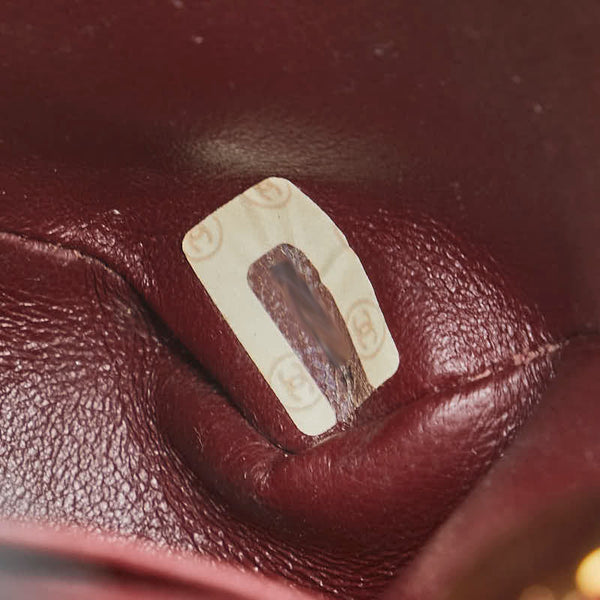 シャネル ココマーク マトラッセ25 ダブルフラップ チェーン ショルダーバッグ ブラック ラムスキン レディース CHANEL 【中古】