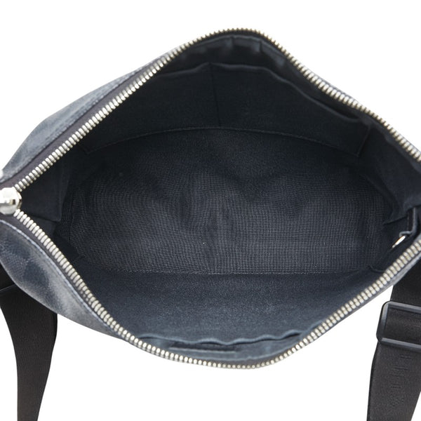 ルイ ヴィトン ダミエ グラフィット ミックPM 斜め掛け ショルダーバッグ N41211 ブラック PVC レザー メンズ LOUIS VUITTON 【中古】