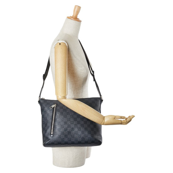 ルイ ヴィトン ダミエ グラフィット ミックPM 斜め掛け ショルダーバッグ N41211 ブラック PVC レザー メンズ LOUIS VUITTON 【中古】