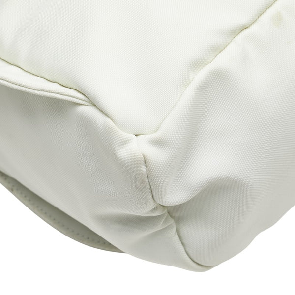 シャネル スポーツライン ココマーク ショルダーバッグ メッセンジャーバッグ オフホワイト ナイロン レザー レディース CHANEL 【中古】