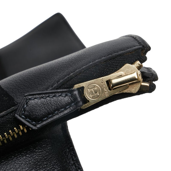 エルメス プレジデント トートバッグ ブラック グリーン リザード ヴォーグレネ ドブリス レディース HERMES 【中古】