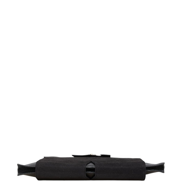 エルメス プレジデント トートバッグ ブラック グリーン リザード ヴォーグレネ ドブリス レディース HERMES 【中古】