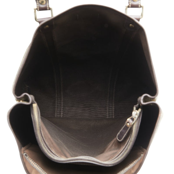 グッチ GGスプリーム トートバッグ ショルダーバッグ 223668 ベージュ ブラウン PVC レザー レディース GUCCI 【中古】