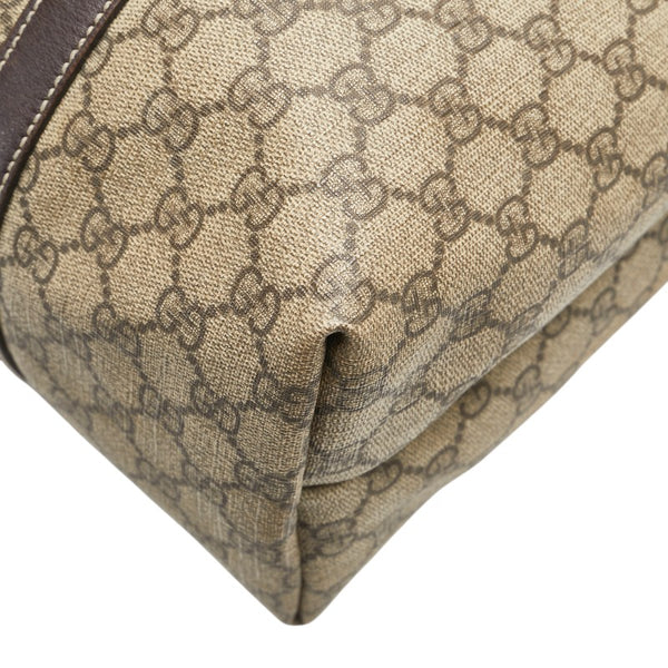 グッチ GGスプリーム トートバッグ ショルダーバッグ 223668 ベージュ ブラウン PVC レザー レディース GUCCI 【中古】