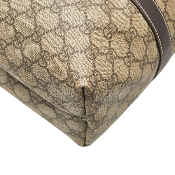 グッチ GGスプリーム トートバッグ ショルダーバッグ 223668 ベージュ ブラウン PVC レザー レディース GUCCI 【中古】