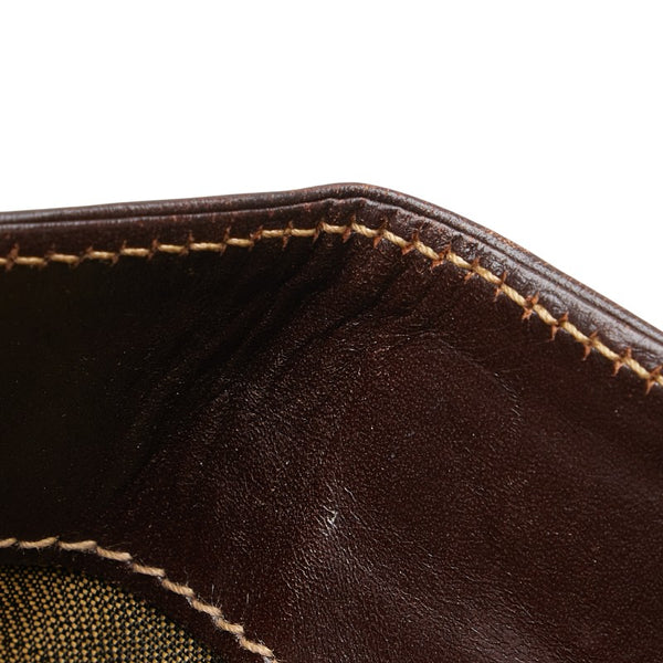 フェンディ ズッカ トートバッグ ベージュ ブラウン キャンバス レディース FENDI 【中古】