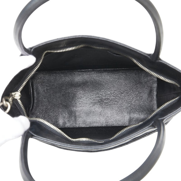 シャネル ココマーク 復刻 トートバッグ ハンドバッグ ブラック キャビアスキン レディース CHANEL 【中古】