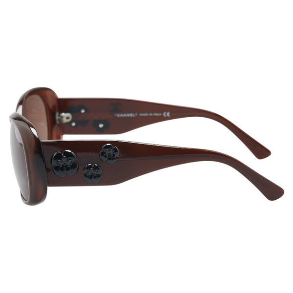 シャネル カメリア ココマーク サングラス 5113 ブラウン プラスチック レディース CHANEL 【中古】