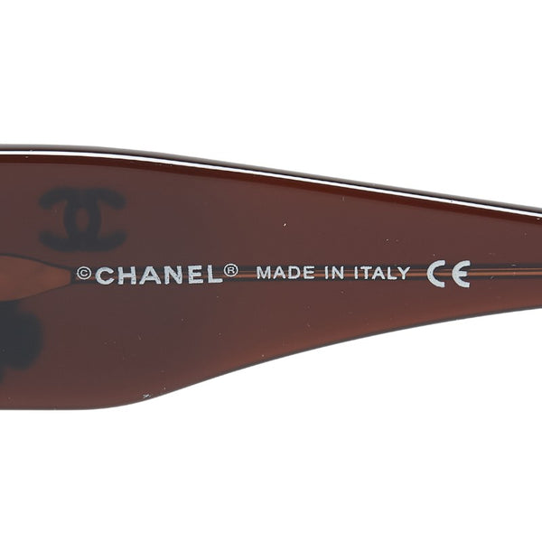 シャネル カメリア ココマーク サングラス 5113 ブラウン プラスチック レディース CHANEL 【中古】