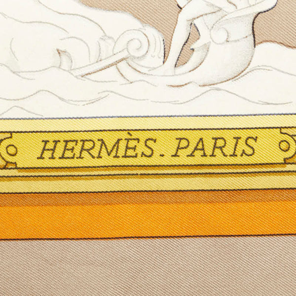 エルメス カレ90 WEDGWOOD ウェッジウッド スカーフ グレー マルチカラー レディース HERMES 【中古】