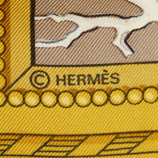 エルメス カレ90 WEDGWOOD ウェッジウッド スカーフ グレー マルチカラー レディース HERMES 【中古】