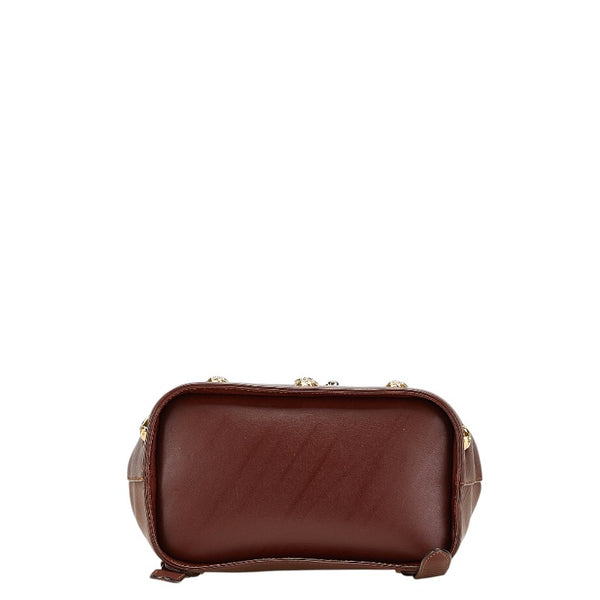 サルヴァトーレフェラガモ リュック バックパック DQ-211 5207 ブラウン レザー レディース Salvatore Ferragamo 【中古】