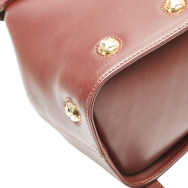 サルヴァトーレフェラガモ リュック バックパック DQ-211 5207 ブラウン レザー レディース Salvatore Ferragamo 【中古】