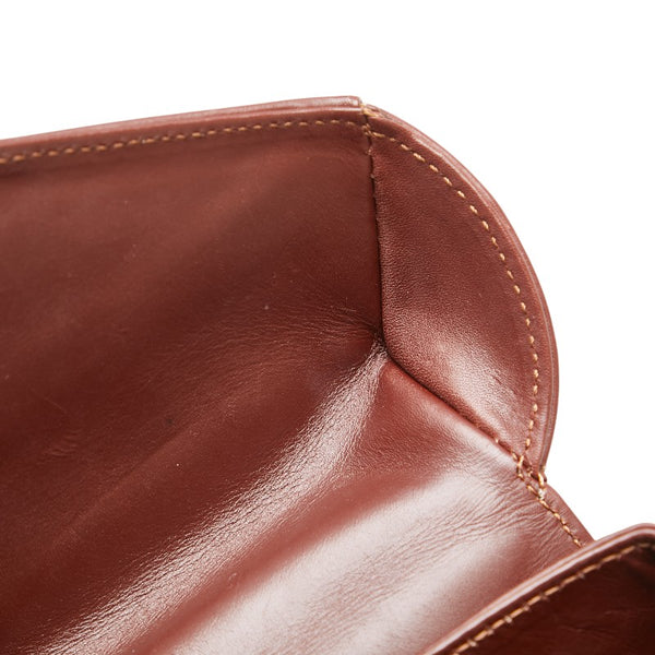 サルヴァトーレフェラガモ リュック バックパック DQ-211 5207 ブラウン レザー レディース Salvatore Ferragamo 【中古】