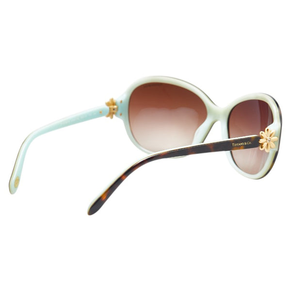 ティファニー フラワー サングラス TF4068-B ティファニーブルー ブラウン プラスチック レディース TIFFANY&Co. 【中古】