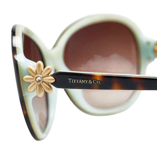 ティファニー フラワー サングラス TF4068-B ティファニーブルー ブラウン プラスチック レディース TIFFANY&Co. 【中古】