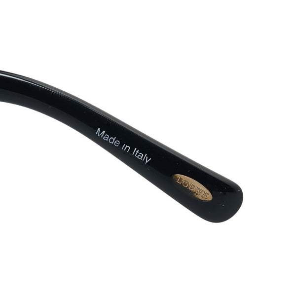 ロエベ アナグラム サングラス SLW849 ブラック ゴールド プラスチック レディース LOEWE 【中古】
