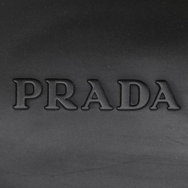プラダ トライアングルロゴ スライドサンダル コンフォートサンダル シャワーサンダル 2X3085 3LKV ブラック ラバー メンズ PRADA 【中古】