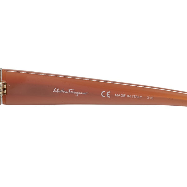 サルヴァトーレフェラガモ ガンチーニ サングラス SF801SA ベージュ プラスチック レディース Salvatore Ferragamo 【中古】