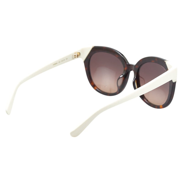 サルヴァトーレフェラガモ サングラス SF836SA ブラウン ホワイト プラスチック レディース Salvatore Ferragamo 【中古】