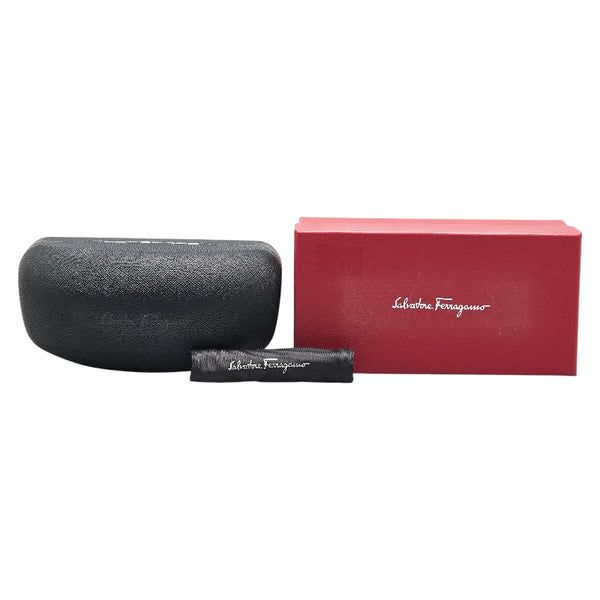 サルヴァトーレフェラガモ サングラス SF836SA ブラウン ホワイト プラスチック レディース Salvatore Ferragamo 【中古】