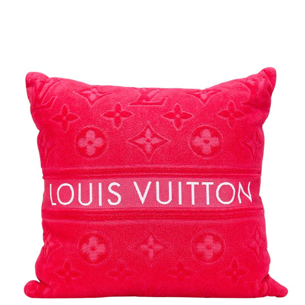ルイ ヴィトン モノグラム クッサン LV バケーション クッション M77525 フューシャピンク コットン レディース LOUIS VUITTON 【中古】