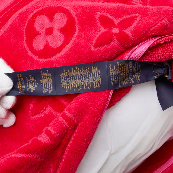 ルイ ヴィトン モノグラム クッサン LV バケーション クッション M77525 フューシャピンク コットン レディース LOUIS VUITTON 【中古】