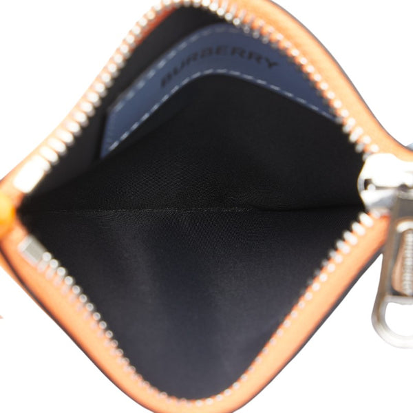 バーバリー ロゴ コインケース オレンジ マルチカラー レザー レディース BURBERRY 【中古】