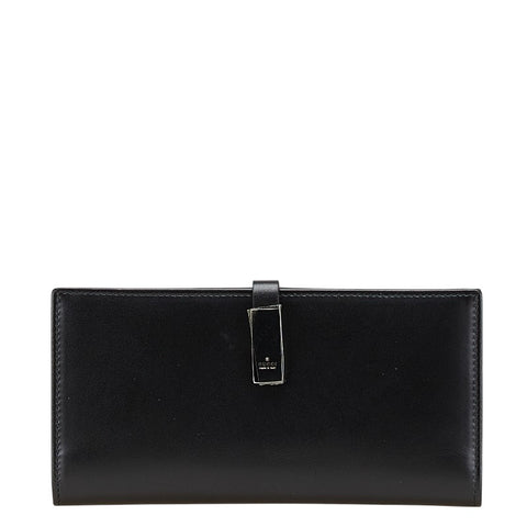 グッチ 二つ折り財布 035 3661 2046 ブラック レザー メンズ GUCCI 【中古】