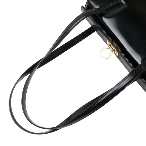 サルヴァトーレフェラガモ ガンチーニ ショルダーバッグ トートバッグ E217663 ブラック レザー レディース Salvatore Ferragamo 【中古】