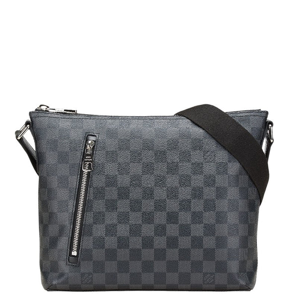 ルイ ヴィトン ダミエ グラフィット ミックPM 斜め掛け ショルダーバッグ N41211 ブラック PVC レザー メンズ LOUIS VUITTON 【中古】