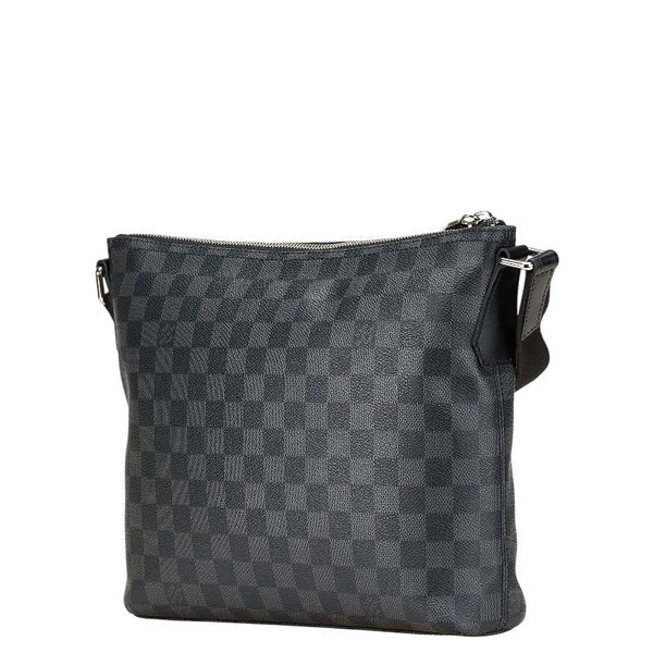 ルイ ヴィトン ダミエ グラフィット ミックPM 斜め掛け ショルダーバッグ N41211 ブラック PVC レザー メンズ LOUIS VUITTON 【中古】