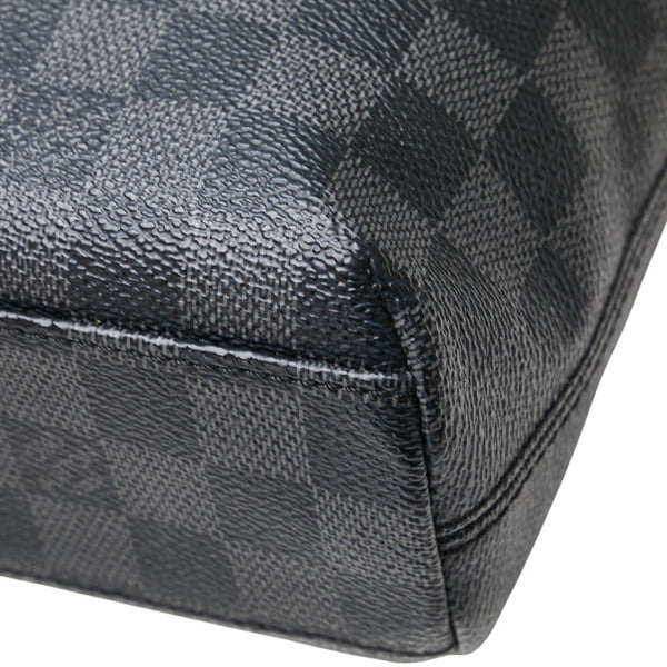 ルイ ヴィトン ダミエ グラフィット ミックPM 斜め掛け ショルダーバッグ N41211 ブラック PVC レザー メンズ LOUIS VUITTON 【中古】