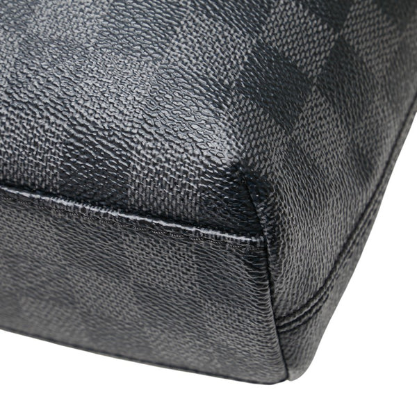 ルイ ヴィトン ダミエ グラフィット ミックPM 斜め掛け ショルダーバッグ N41211 ブラック PVC レザー メンズ LOUIS VUITTON 【中古】