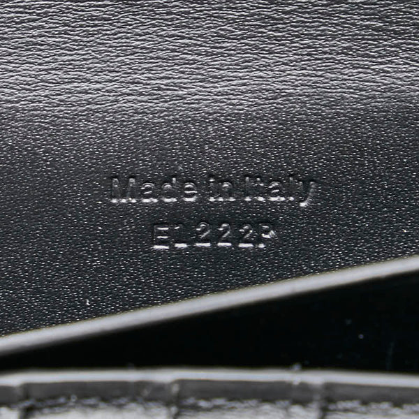 ベルルッティ カリグラフィ ラウンドファスナー 長財布 トラベルケース グレー レザー メンズ Berluti 【中古】