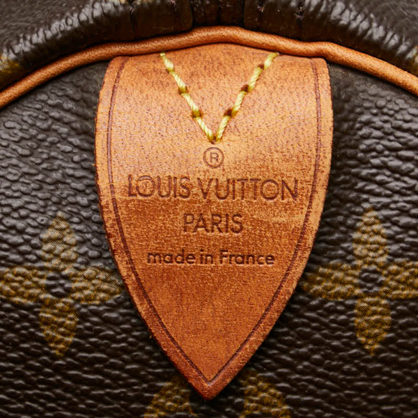 ルイ ヴィトン モノグラム スピーディ35 ハンドバッグ ボストンバッグ M41524 ブラウン PVC レザー レディース LOUIS VUITTON 【中古】