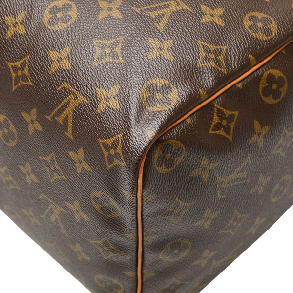 ルイ ヴィトン モノグラム スピーディ35 ハンドバッグ ボストンバッグ M41524 ブラウン PVC レザー レディース LOUIS VUITTON 【中古】