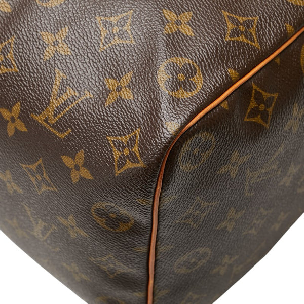 ルイ ヴィトン モノグラム スピーディ35 ハンドバッグ ボストンバッグ M41524 ブラウン PVC レザー レディース LOUIS VUITTON 【中古】